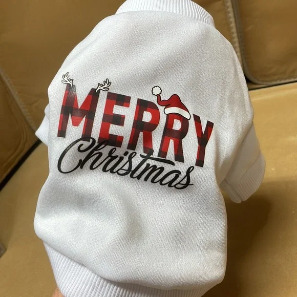 Dog clothing Merry Christmas Pet sweatshirt - Picture 3 of 5